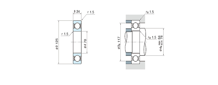 NSK Bearing 6214 &